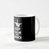 Ruhe und Tanz behalten Kaffeetasse (VorderseiteRechts)