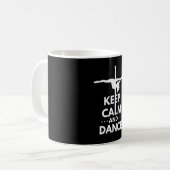 Ruhe und Tanz behalten Kaffeetasse (Vorderseite Links)
