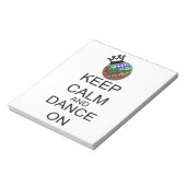 Ruhe und Tanz behalten Notizblock (Rotiert)