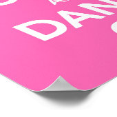 Ruhe und Tanz beim Drucken behalten Poster (Ecke)