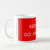 Ruhe und Tasse von überall behalten (Links)