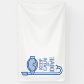 Ruhe und Tauchen behalten Banner (Vertikal)