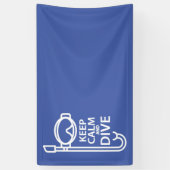 Ruhe und Tauchen behalten Banner (Vertikal)