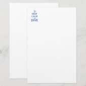 Ruhe und Tauchen behalten Briefpapier (Vorne/Hinten)