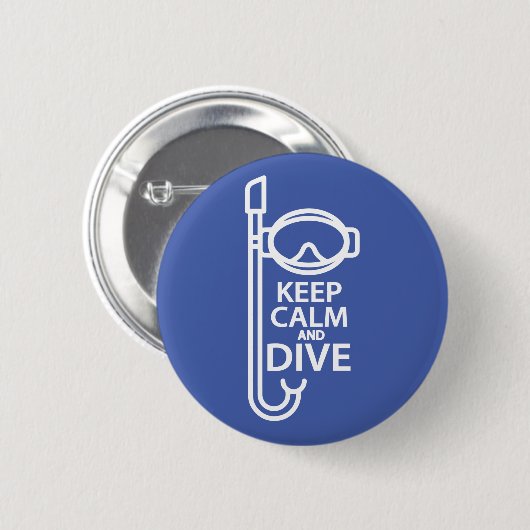 Ruhe und Tauchen behalten Button (Vorne & Hinten)