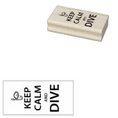 Ruhe und Tauchen behalten Gummistempel (Stempel)