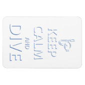 Ruhe und Tauchen behalten Magnet (Horizontal)