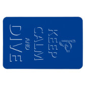 Ruhe und Tauchen behalten Magnet (Horizontal)