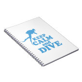 Ruhe und Tauchen behalten Notizblock (Rechte Seite)