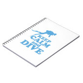 Ruhe und Tauchen behalten Notizblock (Linke Seite)