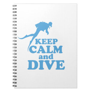 Ruhe und Tauchen behalten Notizblock