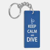 Ruhe und Tauchen behalten Schlüsselanhänger (Vorderseite links)