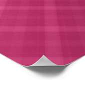 Ruhe und Teach On behalten, rosa Kariert Poster (Ecke)