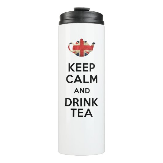 Ruhe und Tee behalten - Thermal Tumbler Thermosbecher (Vorderseite)