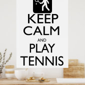 Ruhe und Tennis behalt Poster (Küche)