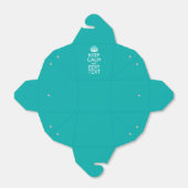 Ruhe und Text auf Peacock Türkis behalten Geschenkschachtel (Ungefaltet)