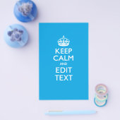 Ruhe und Text auf Sky Blue behalten Flyer (Einzeln)