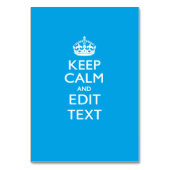 Ruhe und Text auf Sky Blue behalten Tischnummer (Vorderseite)