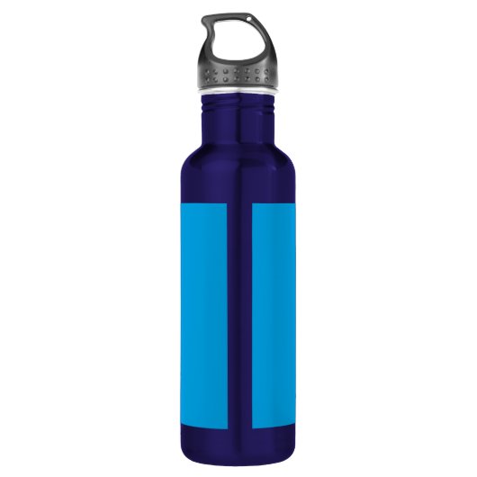 Ruhe und Text auf Sky Blue Hintergrund behalten Trinkflasche (Rückseite)