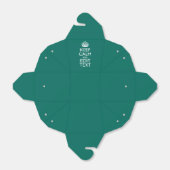 Ruhe und Text auf Türkis mit Akzent behalten Geschenkschachtel (Ungefaltet)