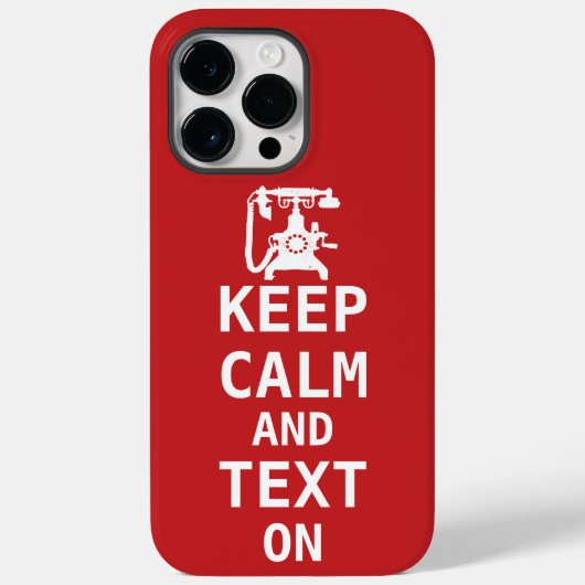 Ruhe und TEXT behalten Case-Mate iPhone Hülle (Rückseite)