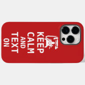 Ruhe und TEXT behalten Case-Mate iPhone Hülle (Rückseite (Horizontal))