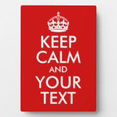 Ruhe und Text behalten Fotoplatte (Vorderseite)