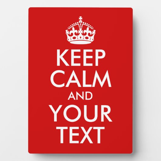 Ruhe und Text behalten Fotoplatte (Vorderseite)