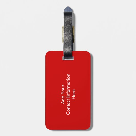 Ruhe und Text behalten Gepäckanhänger (Rückseite vertikal)