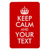 Ruhe und Text behalten Magnet (Vertikal)