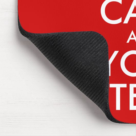 Ruhe und Text behalten Mousepad (Ecke)