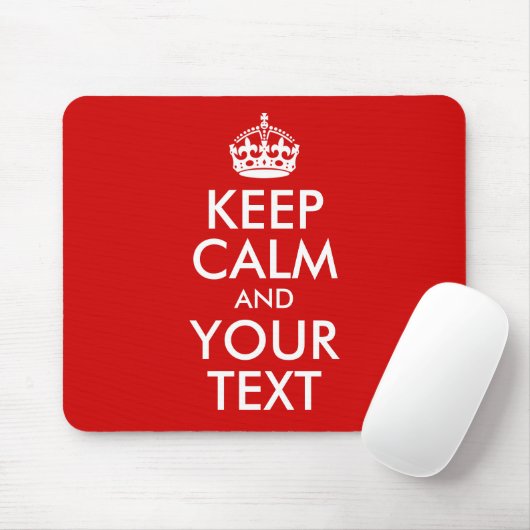 Ruhe und Text behalten Mousepad (Mit Mouse)