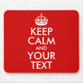 Ruhe und Text behalten Mousepad (Vorne)