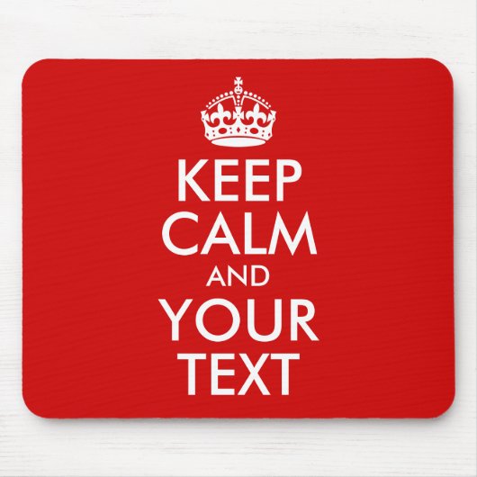 Ruhe und Text behalten Mousepad (Vorne)