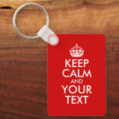 Ruhe und Text behalten Schlüsselanhänger (Vorderseite)