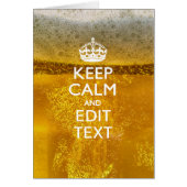 Ruhe und Text für Bier behalten (Vorne)