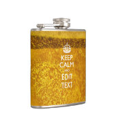 Ruhe und Text für Cooles Bier behalten Flachmann (Rechts)