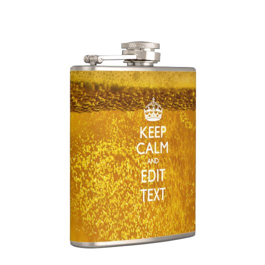 Ruhe und Text für Cooles Bier behalten Flachmann (Rechts)