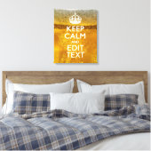 Ruhe und Text für Cooles Bier behalten Leinwanddruck (Insitu (Schlafzimmer))