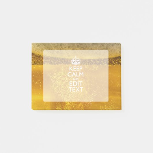 Ruhe und Text für Cooles Bier behalten Post-it Klebezettel (Vorderseite)