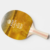 Ruhe und Text für Cooles Bier behalten Tischtennis Schläger (Seitenansicht)