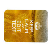 Ruhe und Text für ein gutes Bier behalten Magnet (Horizontal)