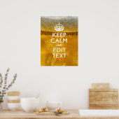 Ruhe und Text für ein gutes Bier behalten Poster (Küche)