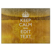 Ruhe und Text für ein gutes Bier behalten Schneidebrett (Vorderseite)