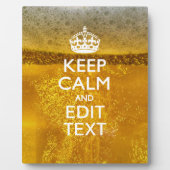 Ruhe und Text für kaltes Bier behalten Fotoplatte (Vorderseite)