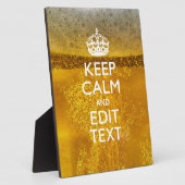 Ruhe und Text für kaltes Bier behalten Fotoplatte (Seite)