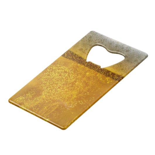 Ruhe und Text für kaltes Bier behalten Geldbeutel Flaschenöffner (Rückseite Schrägansicht)