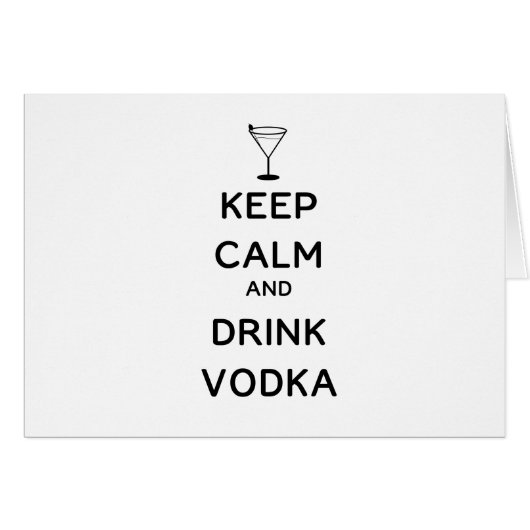 Ruhe und Trink Vodka behalten (Vorderseite (Horizontal))