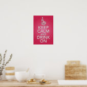 Ruhe und Trinken auf dem Plakat behalten (Küche)