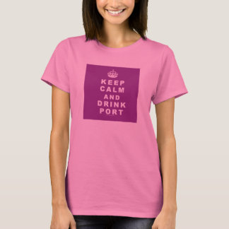 Ruhe und Trinkhafen behalten T-Shirt